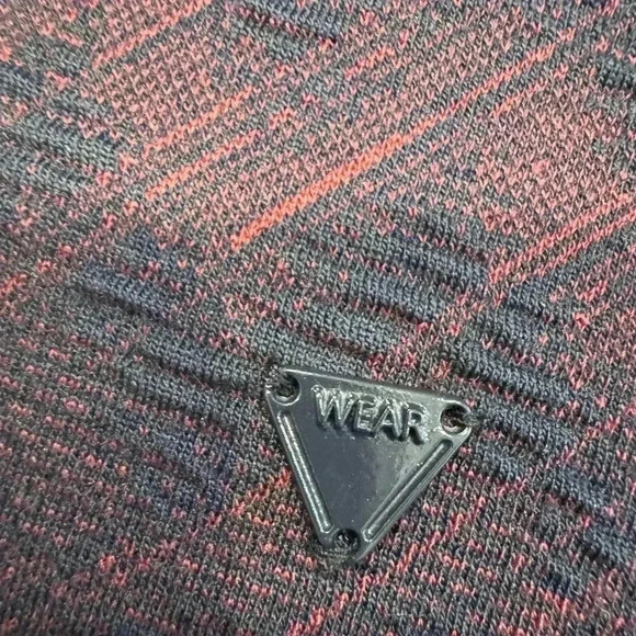 AS Fawor Collection men’s 1/4 zip pullover navy & burgundy sz L NEW! - Picture 6 of 10